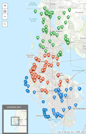 screen shot of the Penny Accomplishments Map